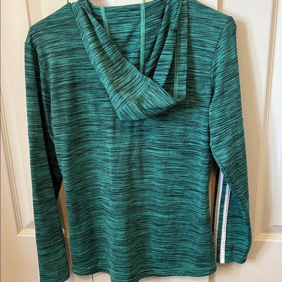 Adidas Teal Striped Hoodie with White Details - Picture 8 of 8